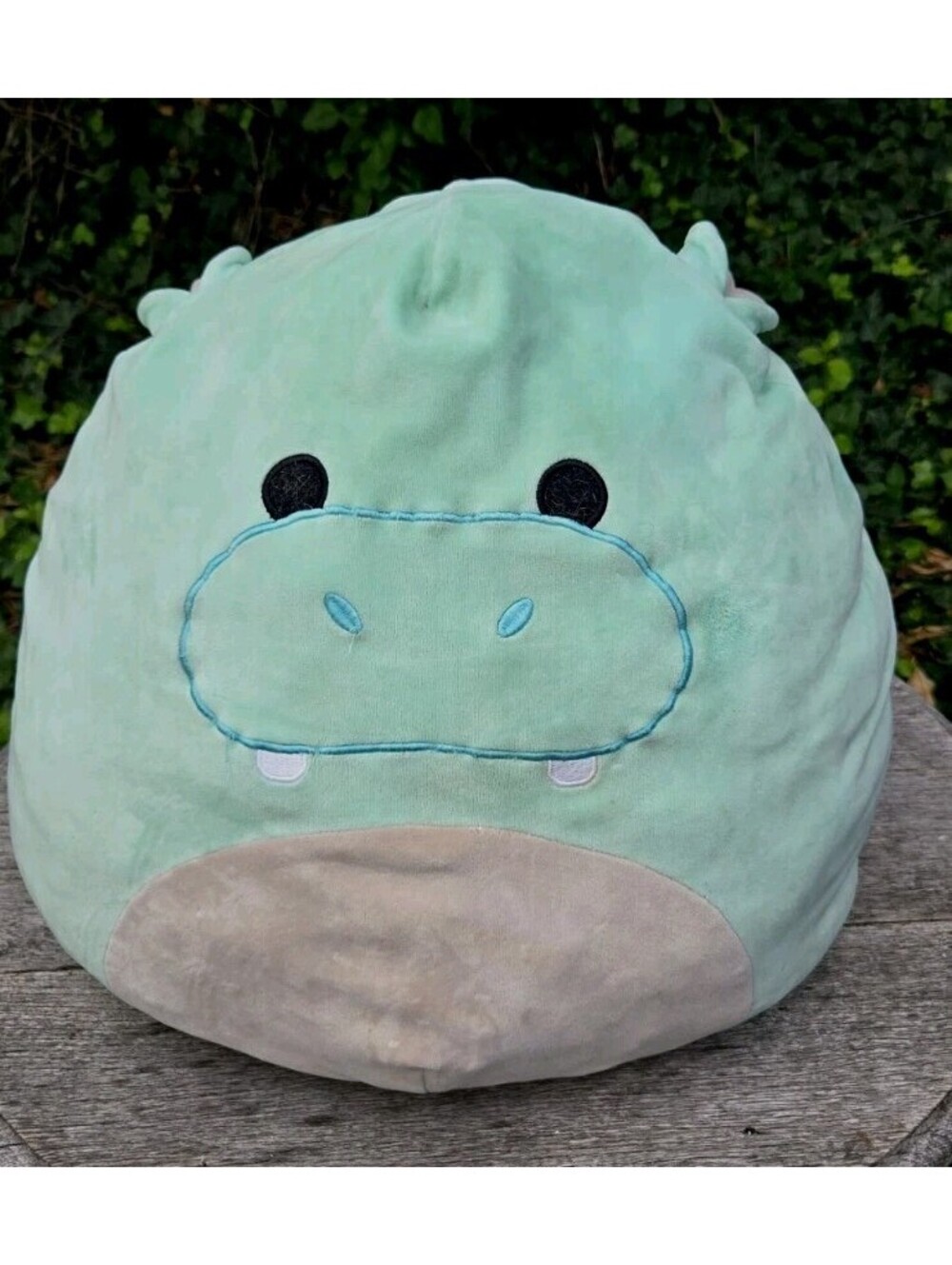 Plush Squishmallow Hank Hippo 16" Large Seafoam Stuffed Toy Seafoam Kellytoy